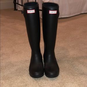 Never Worn Black Hunter Boots Tall